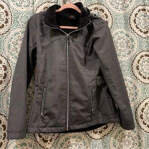 Fall jacket with removable hood